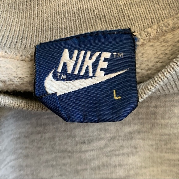 Vintage Nike Crewneck Sweatshirt Mens Large Kangaroo Pocket Swoosh Logo Cotton - Picture 7 of 7
